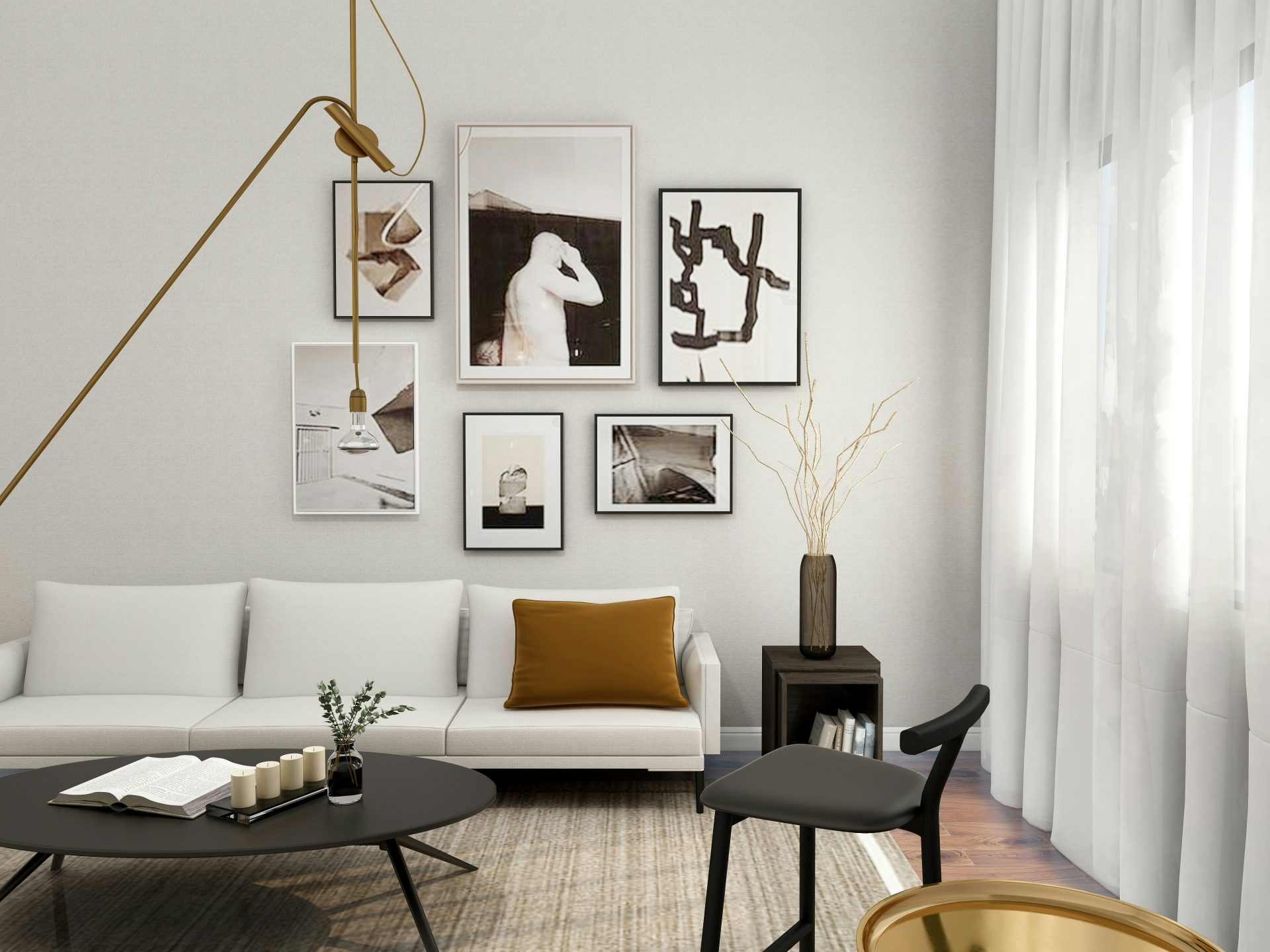 salon bien décoré